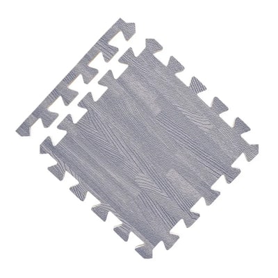 Tapis puzzle gris