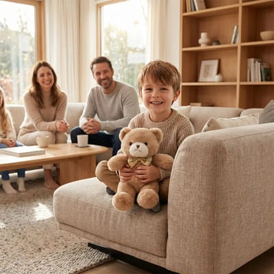 Teddy ours en peluche brun