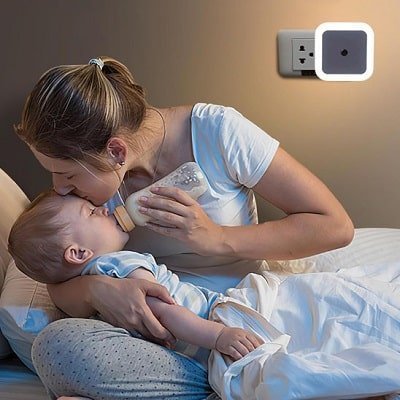 Veilleuse-enfant-capteur-DEL-crépusculaire-automatique