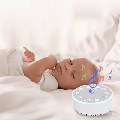 bruit-blanc-enfant-veilleuse-DEL-rechargeable