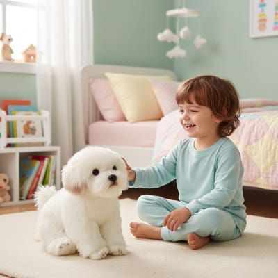 chien peluche maltais