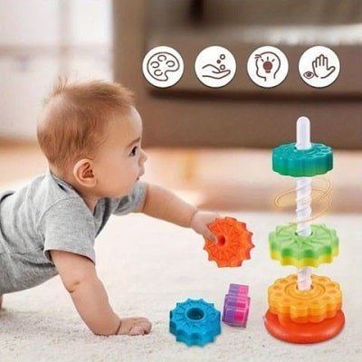 jouet-bebe​-tour-empilable