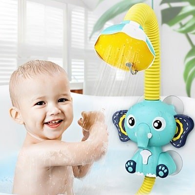 jouet-de-bain-douche-éléphant