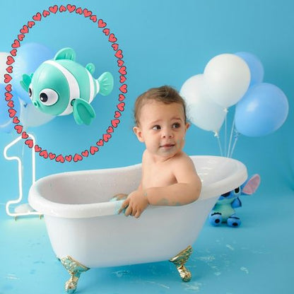 Jouet de bain - Poisson clown mécanique nageur