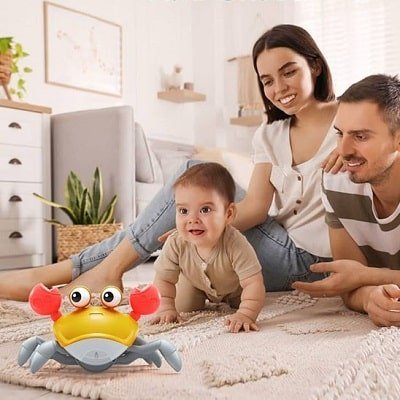 jouet-pour-bébé-crabe-motive