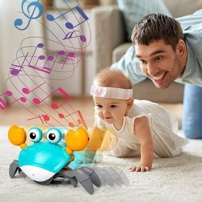 jouet-pour-bébé-crabe-musical