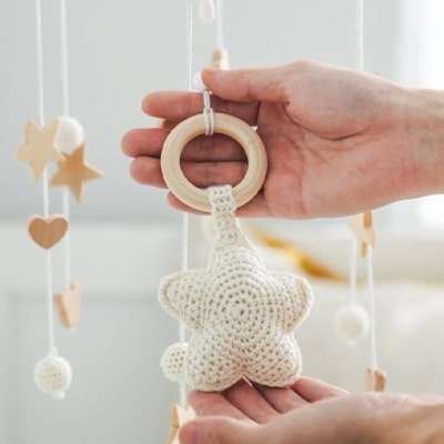 mobile Étoile blanche