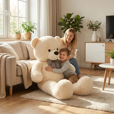 Ours géant en peluche