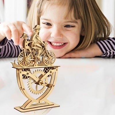 puzzle-bois-enfant-vélo-vintage-transmission-manuelle