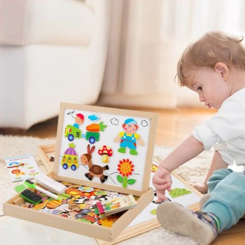 puzzle-en-bois​-magnetique-animaux-ferme