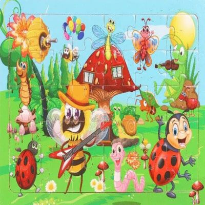 puzzle bois insect