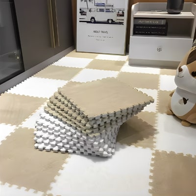 tapis Blanc Khaki