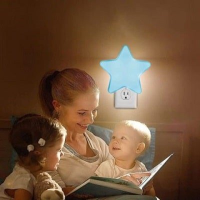 veilleuse-enfant-étoile-bleu