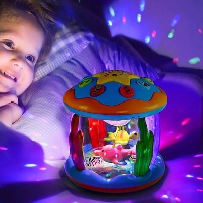 veilleuse-enfant-montessori-projecteur-rotatif-océanique